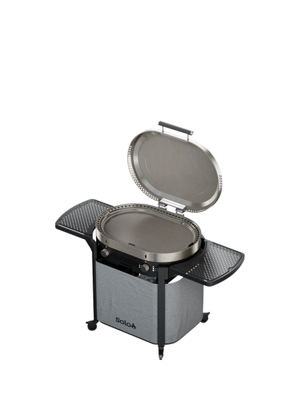 Solo Stove Steelfire 30 Stainless Steel 2-Burner Gas Griddle BBQ, Silver