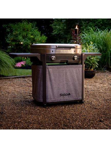 Solo Stove Steelfire 30 Stainless Steel 2-Burner Gas Griddle BBQ - view 2, Silver