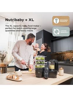 Babymoov Nutribaby(+) XL Special Edition Baby Food Maker, Mineral Black - view 2, 