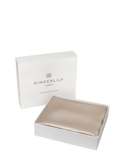 Gingerlily Boxed Silk Standard Pillowcase - view 2, Blush