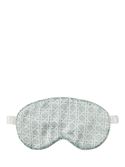 Gingerlily Rattan Silk Eye Mask and Pillowcase Set - view 2, Blue