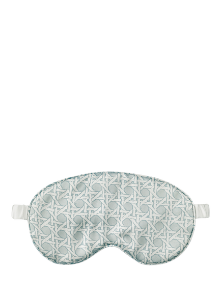 Gingerlily Rattan Silk Eye Mask and Pillowcase Set - view 2, Blue