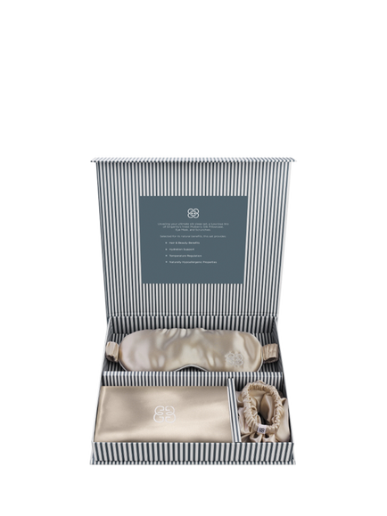 Gingerlily Silk Ultimate Sleep Set, Champagne