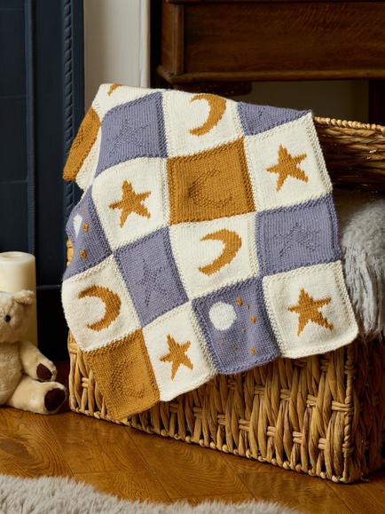 West Yorkshire Spinners Bo Peep Moon Blanket Knitting Pattern, Multi, Multi