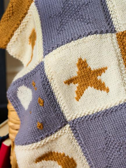 West Yorkshire Spinners Bo Peep Moon Blanket Knitting Pattern, Multi - view 2, Multi