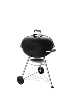 Weber Compact Kettle Charcoal BBQ, 57cm - view 2, Black