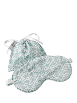 Gingerlily Rattan Silk Eye Mask in Pouch - view 2, Blue