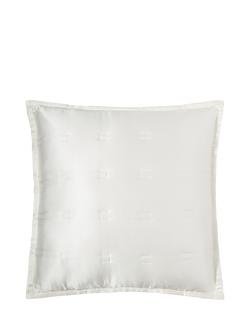 Gingerlily Windsor Silk Cushion Cover, Ivory, White