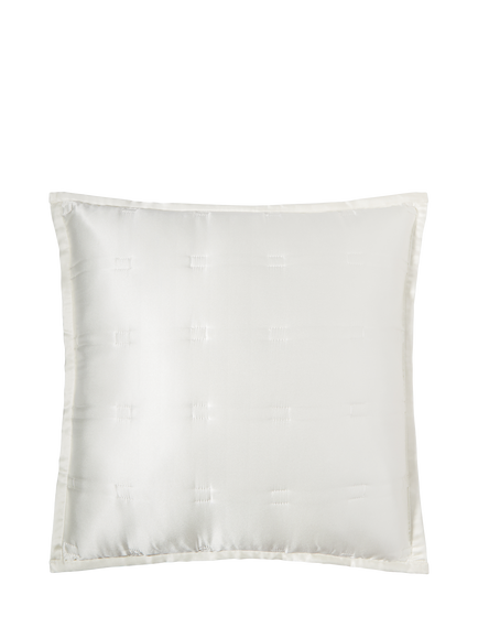 Gingerlily Windsor Silk Cushion Cover, Ivory, White