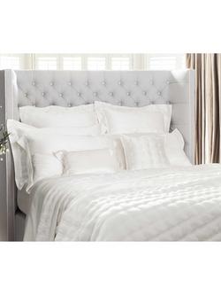 Gingerlily Windsor Silk Cushion Cover, Ivory - view 2, White