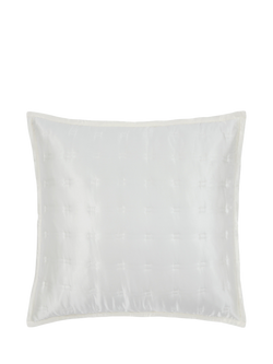 Gingerlily Windsor Silk Cushion Cover, Ivory, White