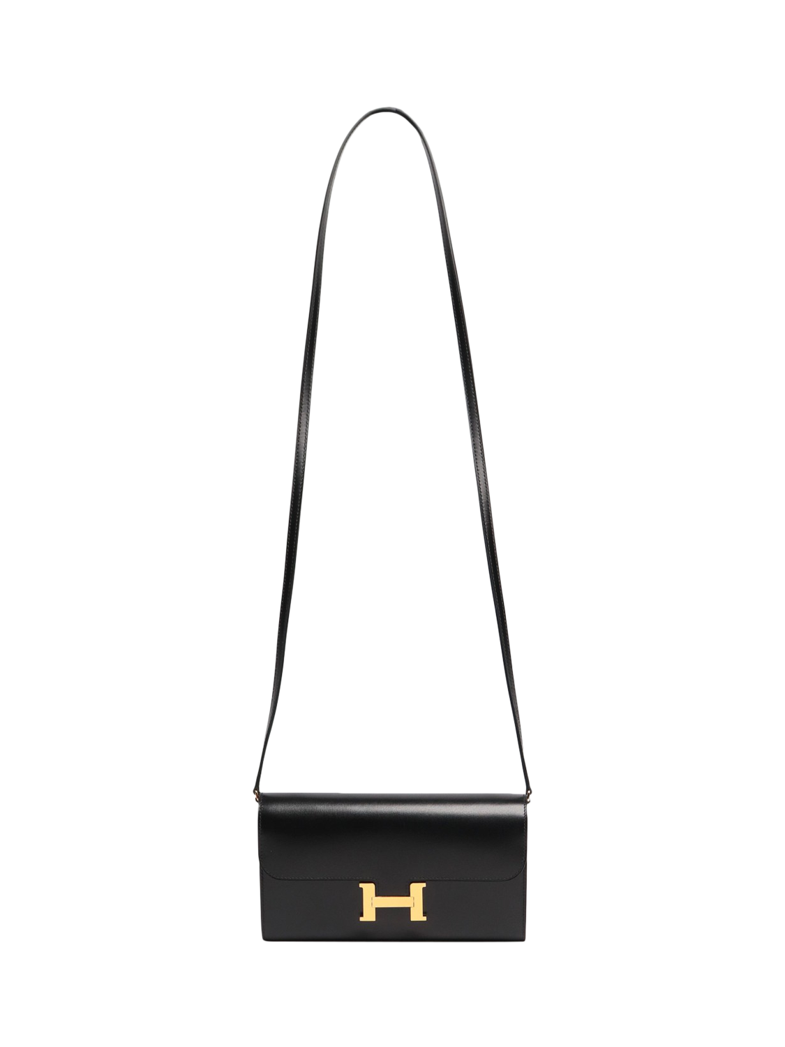 Product image 2 of 9, which shows Pre-loved Hermès Constance to Go Leather Wallet, Black
