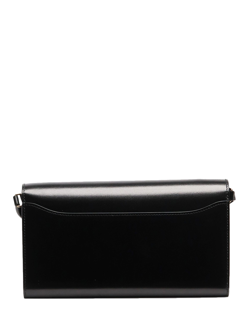 Product image 3 of 9, which shows Pre-loved Hermès Constance to Go Leather Wallet, Black