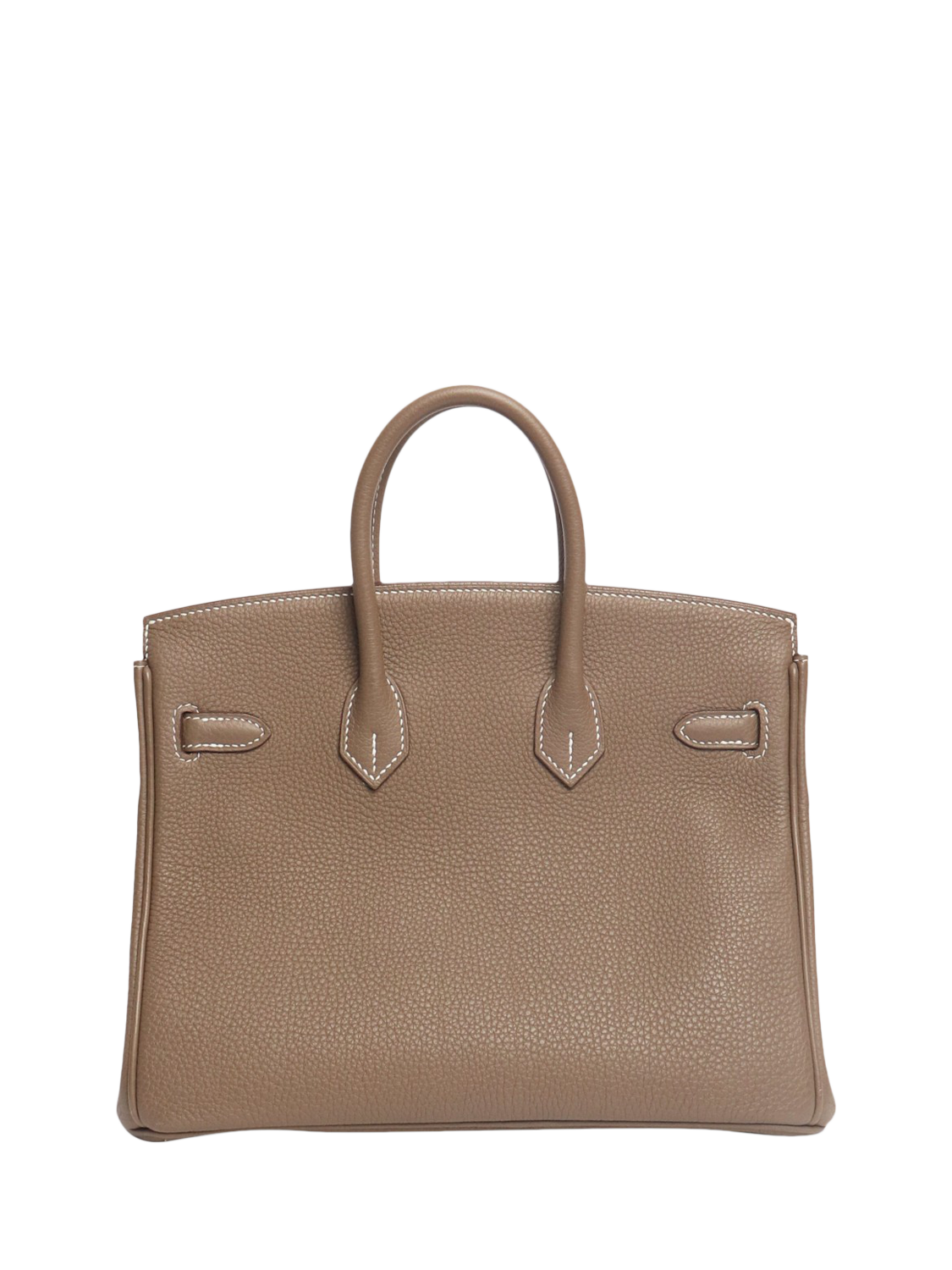 Product image 3 of 6, which shows Pre-loved Hermès Etoupe Birkin 25 Leather Bag, Brown