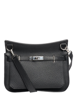 Pre-loved Hermès 2012 Jypsiere 28 Leather Shoulder Bag, Black, Black