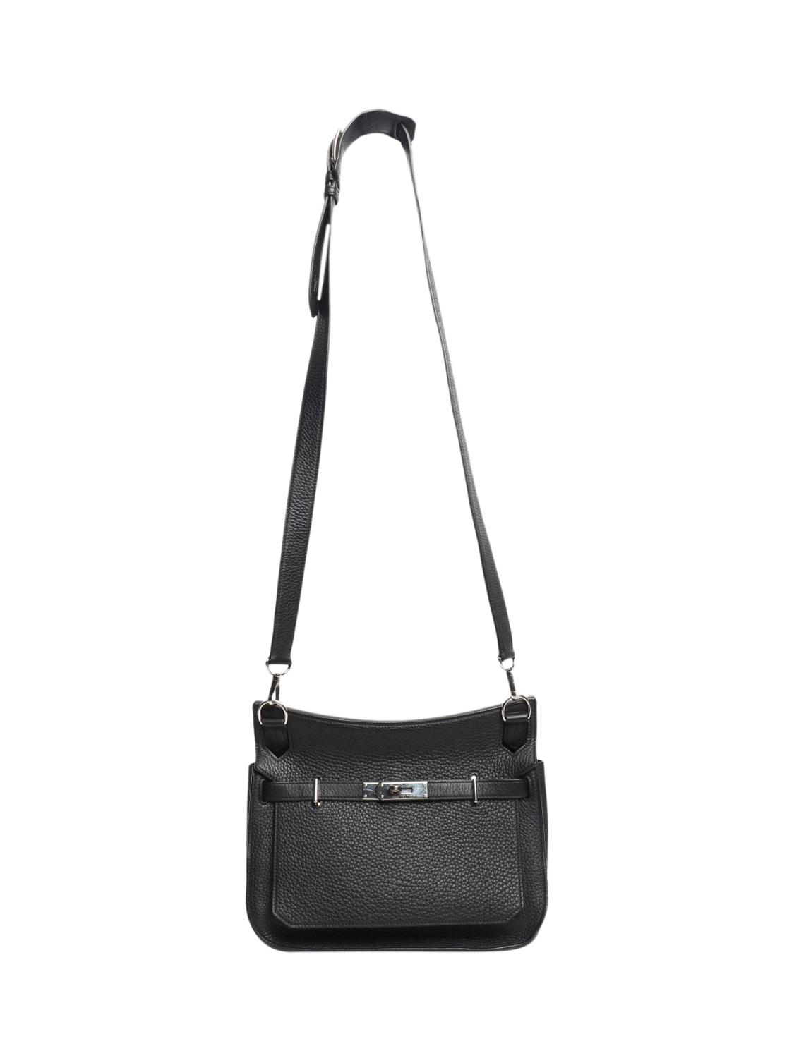 Product image 2 of 8, which shows Pre-loved Hermès 2012 Jypsiere 28 Leather Shoulder Bag, Black