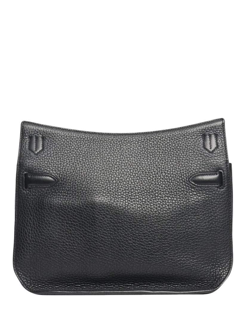 Product image 3 of 8, which shows Pre-loved Hermès 2012 Jypsiere 28 Leather Shoulder Bag, Black