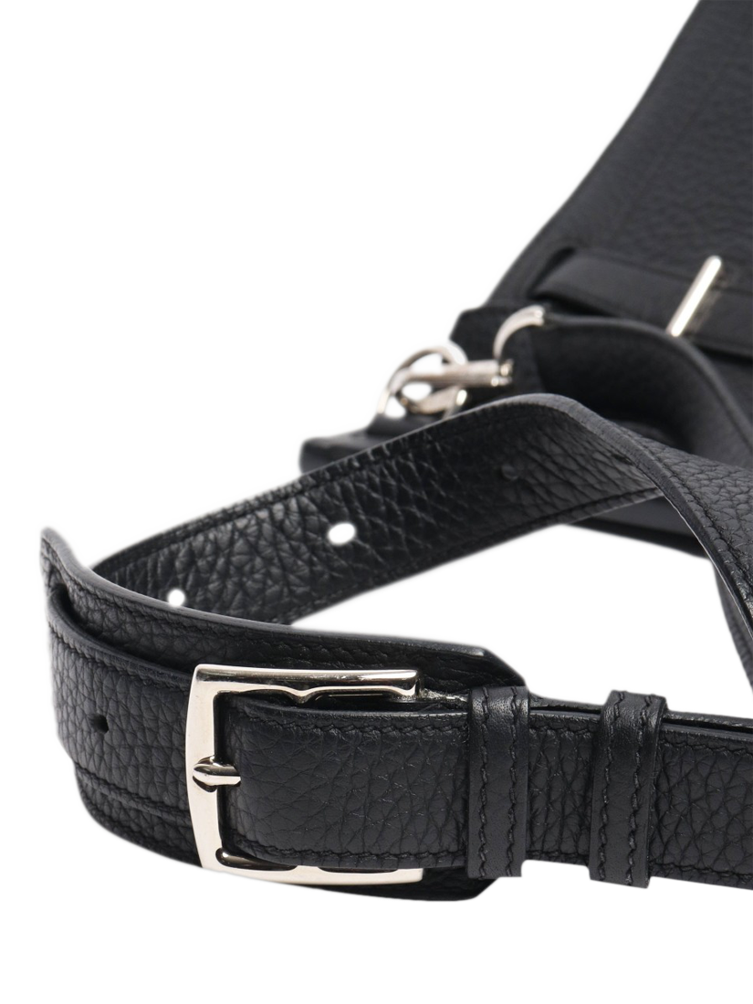 Product image 6 of 8, which shows Pre-loved Hermès 2012 Jypsiere 28 Leather Shoulder Bag, Black