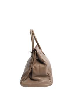 Pre-loved Hermès Leather Etoupe 2008 Birkin 35 Top Handle Bag, Brown - view 2, Brown