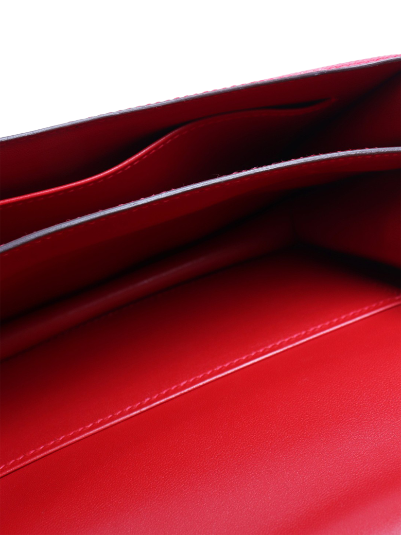 Product image 9 of 9, which shows Pre-loved Hermès Constance 18 Epsom Leather Crossbody Bag, Red