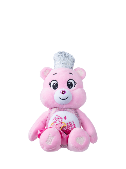 Care Bears x Wicked Fun Size Plush Love-a-Lot Bear as Glinda, Pink, Multi