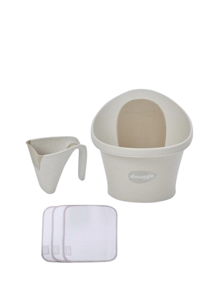 Shnuggle Baby Bath Bundle, Cookies & Cream, Cookies & Cream