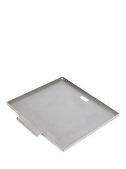 Bertha Outdoor Charcoal Oven Stainless Steel Plancha, Silver