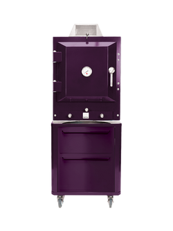 Bertha Charcoal Oven Table Top Stand with Drawers - view 2, Aubergine