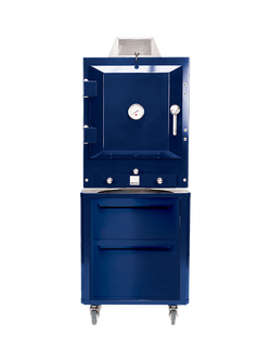 Bertha Charcoal Oven Table Top Stand with Drawers - view 2, Dark Blue