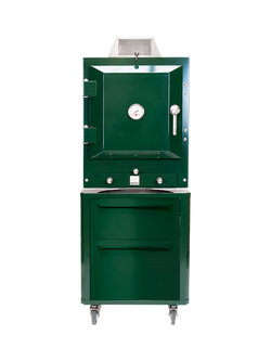 Bertha Charcoal Oven Table Top Stand with Drawers - view 2, Green