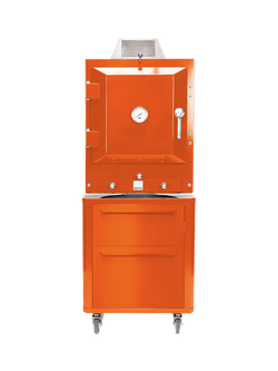 Bertha Charcoal Oven Table Top Stand with Drawers - view 2, Orange