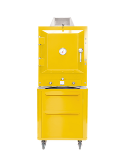 Bertha Charcoal Oven Table Top Stand with Drawers - view 2, Yellow
