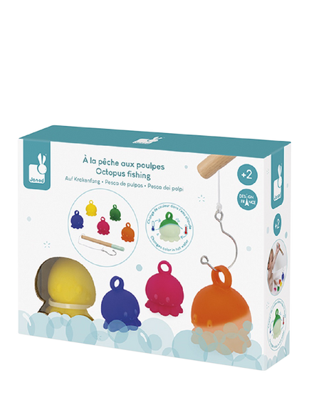 Janod Octopus Fishing Bath Toy - view 2, Multi