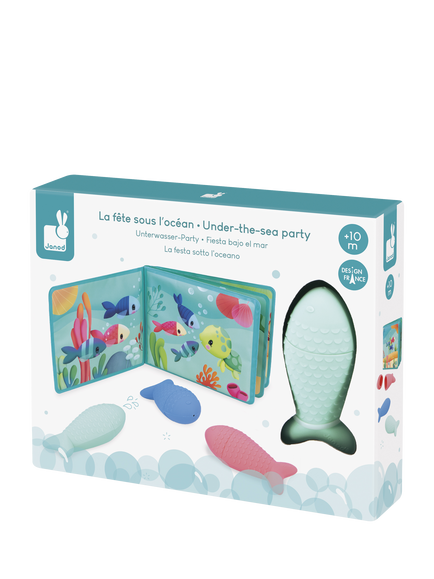 Janod Under the Sea Party Baby Book Bath Toy - view 2, Multi