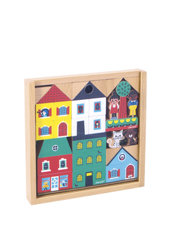 Janod City Blocks Wooden Cubes Set, 36 Piece - view 2, Multi