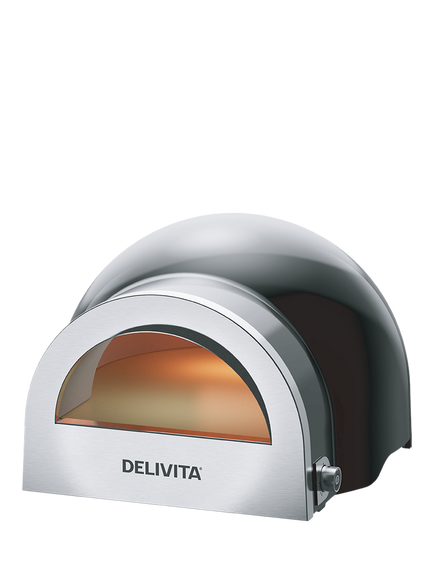 DeliVita Flow Dual Fuel Pizza Oven, Red, Black