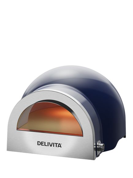 DeliVita Flow Dual Fuel Pizza Oven, Red, Blue