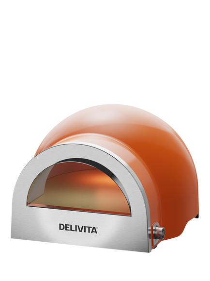 DeliVita Flow Dual Fuel Pizza Oven, Red, Orange