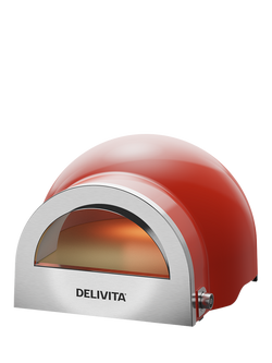 DeliVita Flow Dual Fuel Pizza Oven, Red, Red