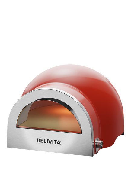 DeliVita Flow Dual Fuel Pizza Oven, Red, Red