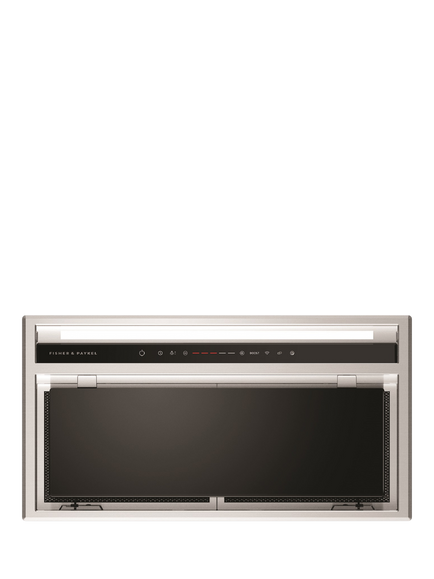 Fisher & Paykel OUTLET HP60IHCB4 60cm Built In Extractor Cooker Hood, Like New, Black, Black