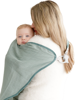 Cheeky Chompers 6-in-1 MultiMuslin Breastfeeding Cover, Khaki, Khaki