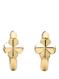 kate spade new york Flower Huggie Hoop Earrings, Gold