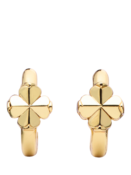kate spade new york Flower Huggie Hoop Earrings, Gold