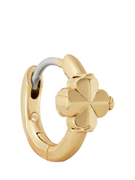 kate spade new york Flower Huggie Hoop Earrings - view 2, Gold