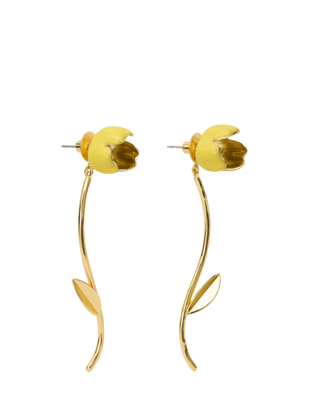 kate spade new york Floral Drop Earrings, Yellow, Yellow