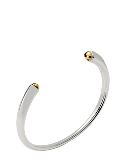 kate spade new york Sculpted Open Cuff, Silver/Gold - view 2, Silver/Gold