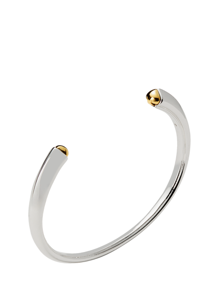 kate spade new york Sculpted Open Cuff, Silver/Gold - view 2, Silver/Gold