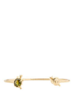 kate spade new york Open Crystal Bangle, Green, Green
