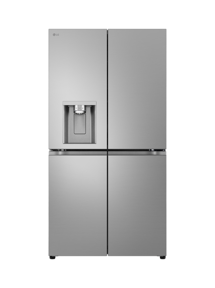LG OUTLET GML960PYFE Freestanding 60/40 Plumbed American Fridge Freezer, Like New, Prime Silver, Prime Silver